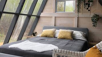 1 makuuhuone, vuodevaatteet