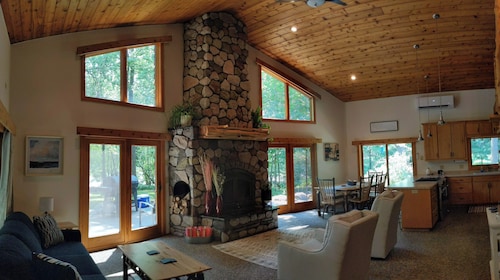 Secluded riverfront magic tucked deep in the woods."