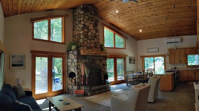 Secluded riverfront magic tucked deep in the woods."