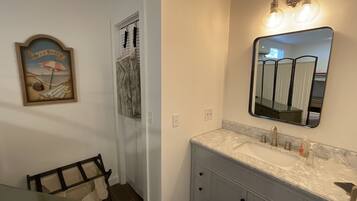 Towels, soap, shampoo