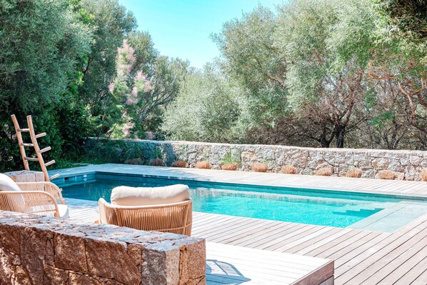 A heated pool