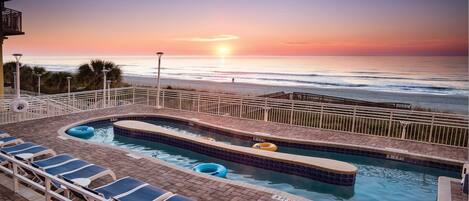 Indoor pool, outdoor pool