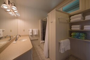 Hair dryer, towels