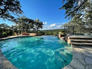 Outdoor pool, a heated pool - Luxury Private Ranch Style Villa (San Antonio)