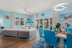 Smart TV, fireplace, video games, books