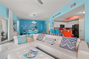 Smart TV, fireplace, video games, books