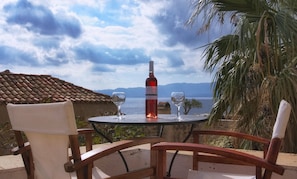 Superior Suite, Balcony, Sea View | Terrace/patio
