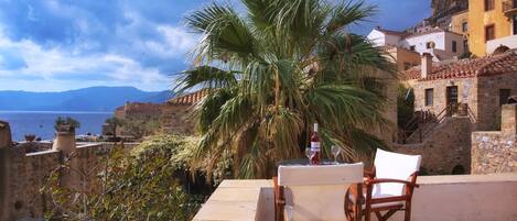 Superior Suite, Balcony, Sea View | Terrace/patio