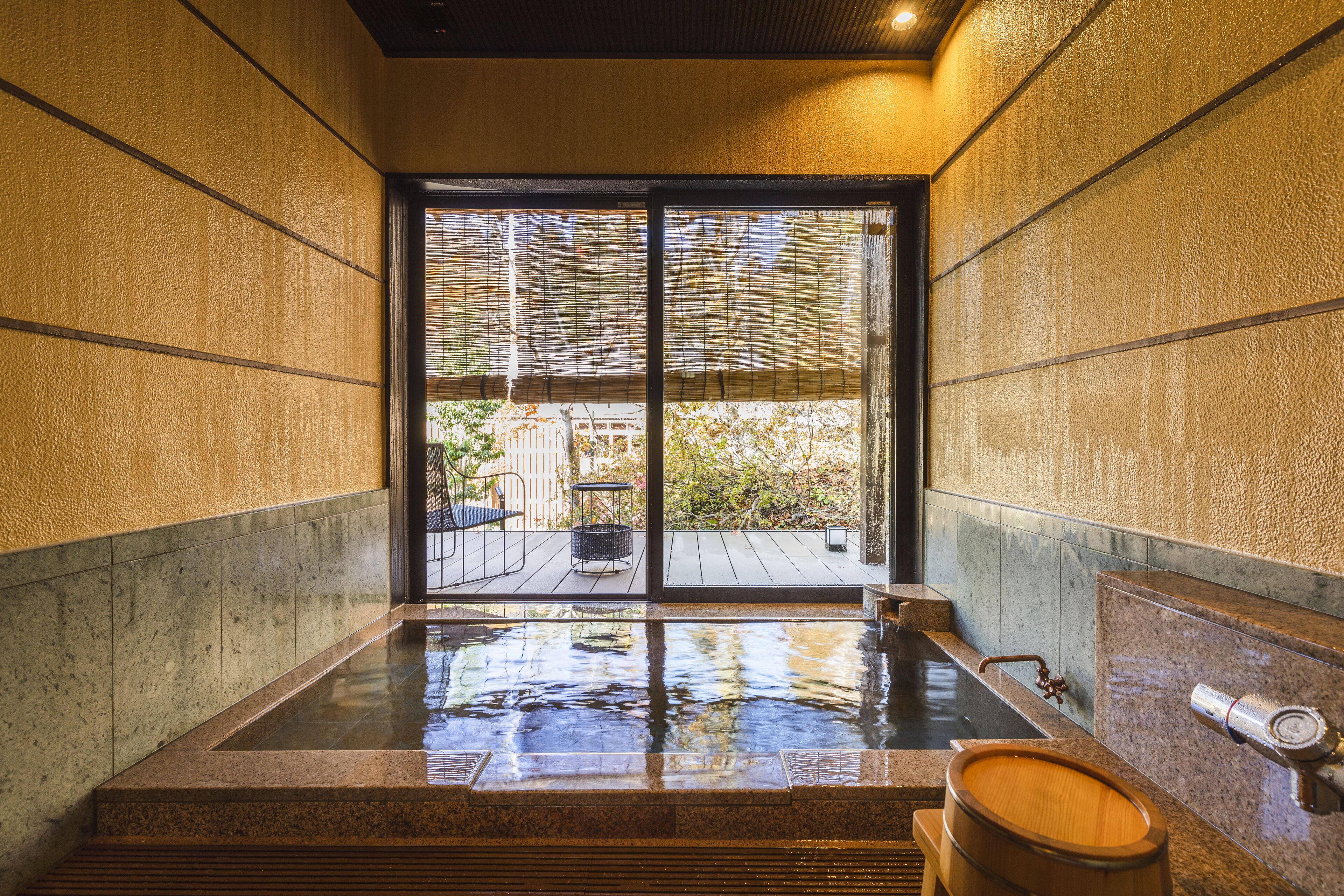 Private Onsen Bungalow with Wellness Room - Hyotan, Non Smoking | Bathroom | Bidet, towels