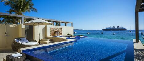 Een verwarmd zwembad