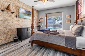 7 bedrooms, desk, iron/ironing board, travel crib - A Magical Stay Awaits You at the "OWL" 7BR Game Rm, Private SW Face Pool, Arcade (Kissimmee)
