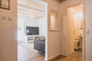 TV, DVD player, stereo