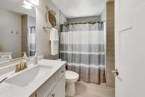Shower, hair dryer