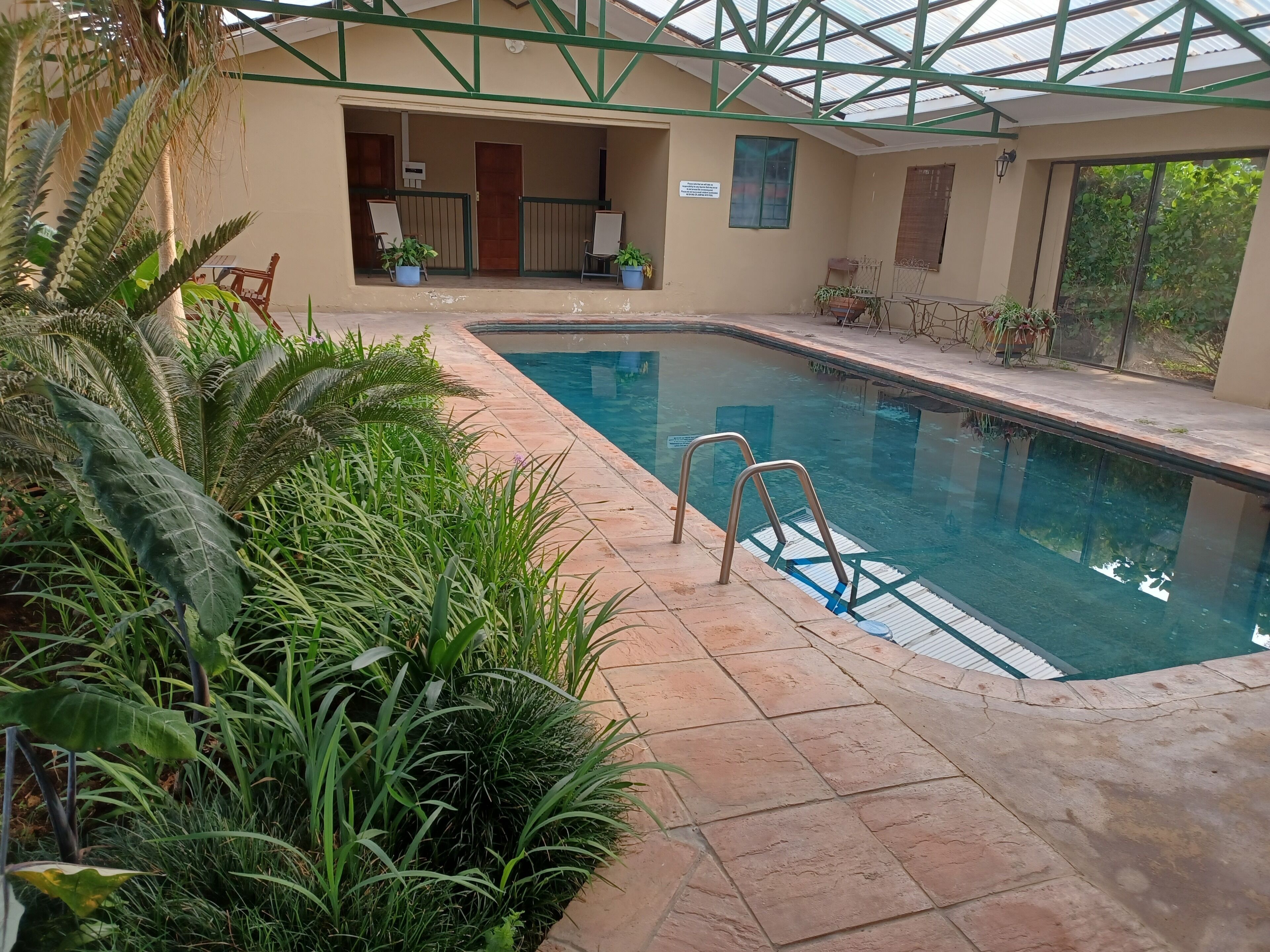 3 indoor pools, outdoor pool