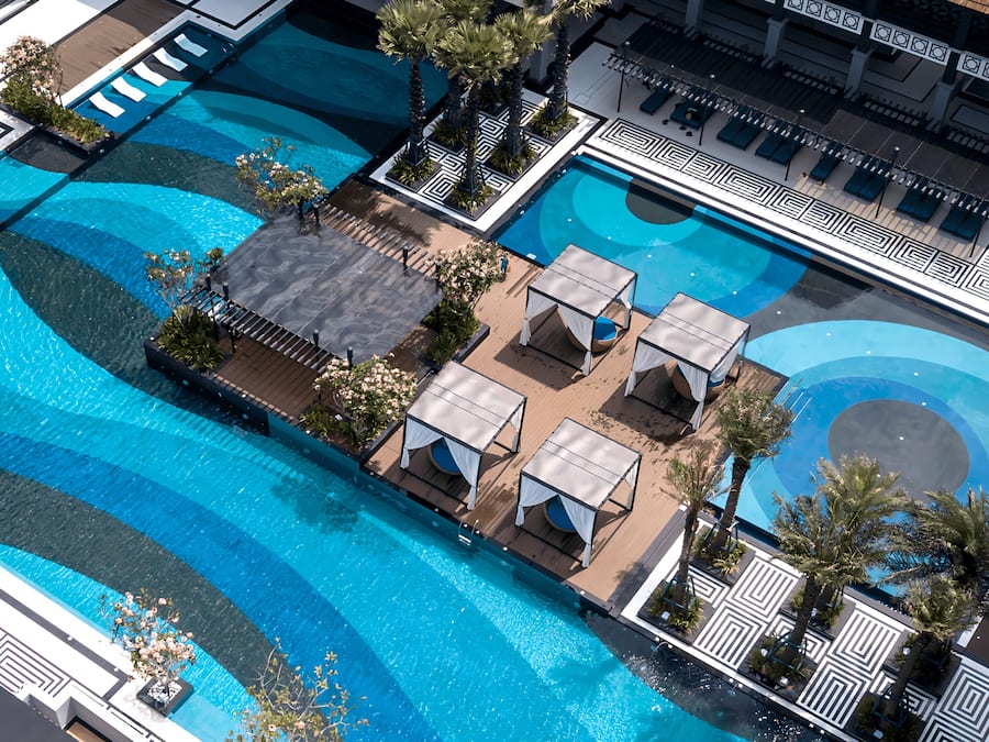 Outdoor pool, open 7:00 AM to 8:00 PM, pool umbrellas, sun loungers