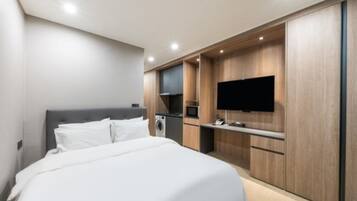 Standard Double Room | Premium bedding, memory foam beds, desk, soundproofing
