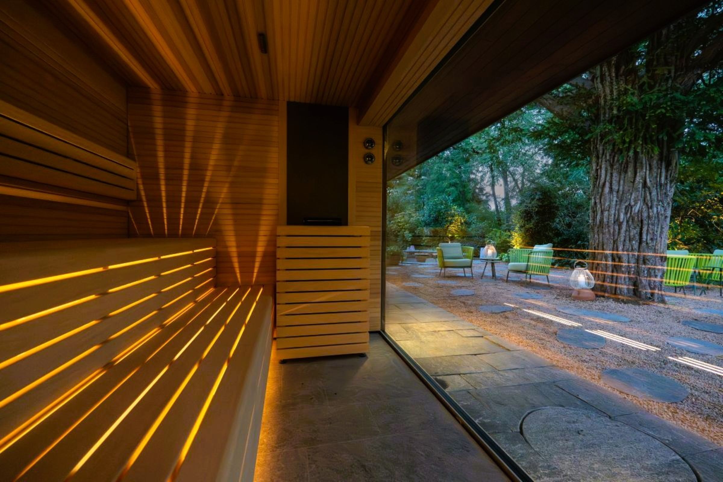 Badstue, boblebad og dampbad