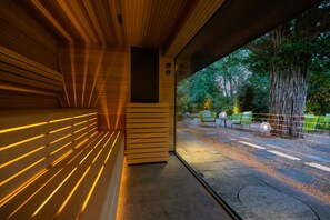Sauna, boblebad, dampbad