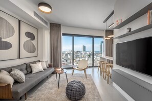 Living area - High End & Design with Balcony (Tel Aviv)