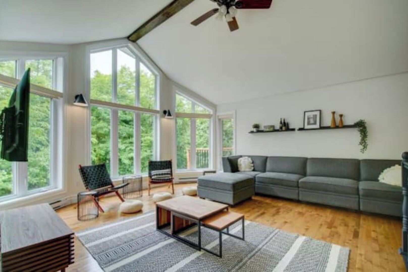 TV connectée, cheminée