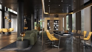 Zona de estar del vestíbulo