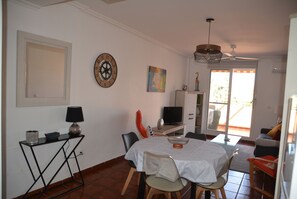Dining - APARTMENT WITH TERRACE, NATURIST RESIDENCE SWIMMING POOL BEAUTIFUL VIEW GARDEN (Playas de Vera)