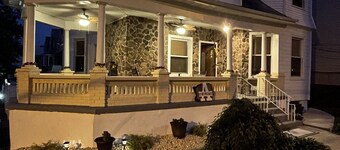 Spacious 3-Bedroom Victorian Apt w/ Sauna, Free Parking, Close To Trains to NYC!