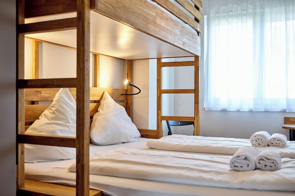 2 bedrooms, desk, travel crib, free WiFi
