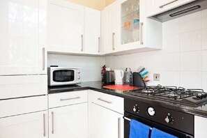 Oven, stovetop, dishwasher, toaster