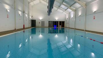 Indoor pool, a heated pool