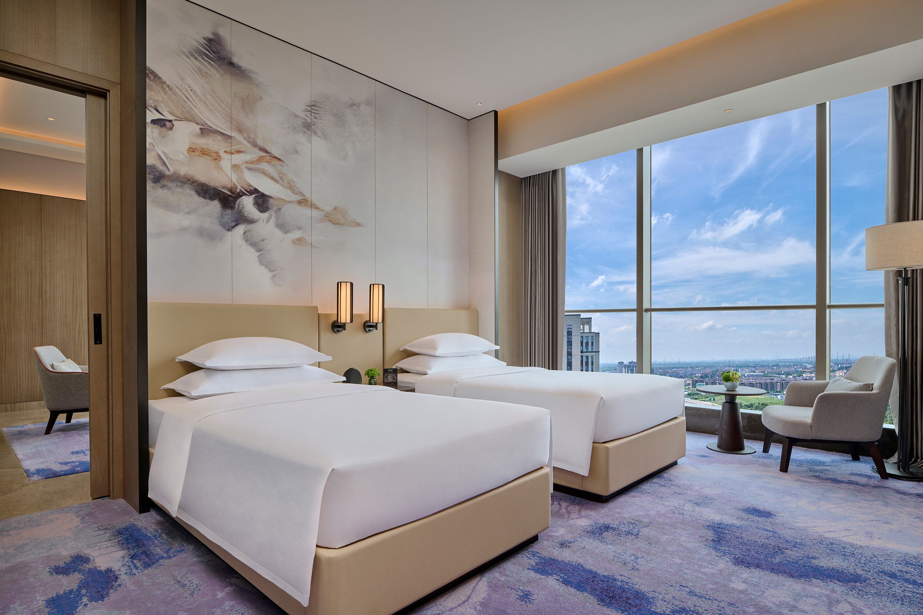 In-room safe, blackout curtains, iron/ironing board
