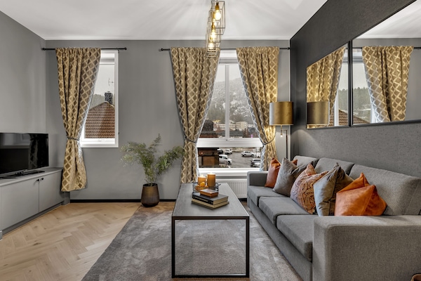 Apartment, 1 Bedroom | Living area | 30-inch flat-screen TV with satellite channels, TV, streaming services