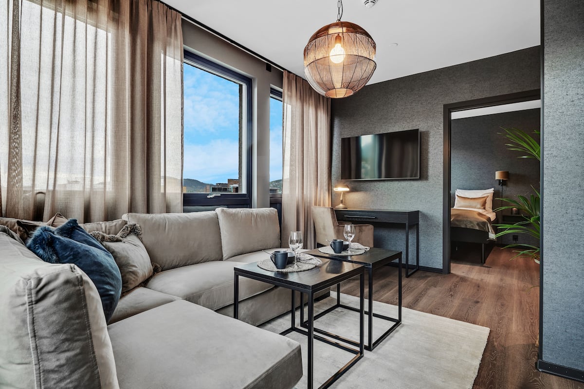 Appartement Panoramique, 1 chambre | Coin séjour