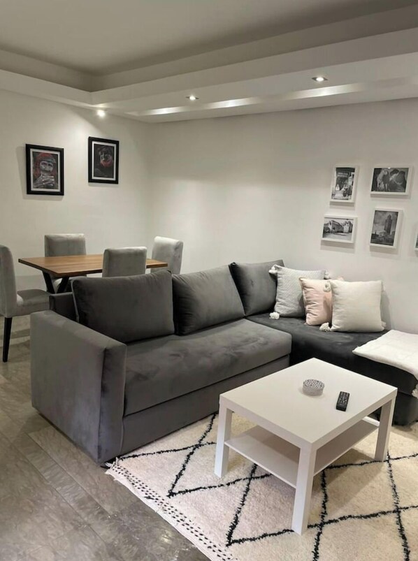 Living area - New apartment in gueliz (Marrakesh)