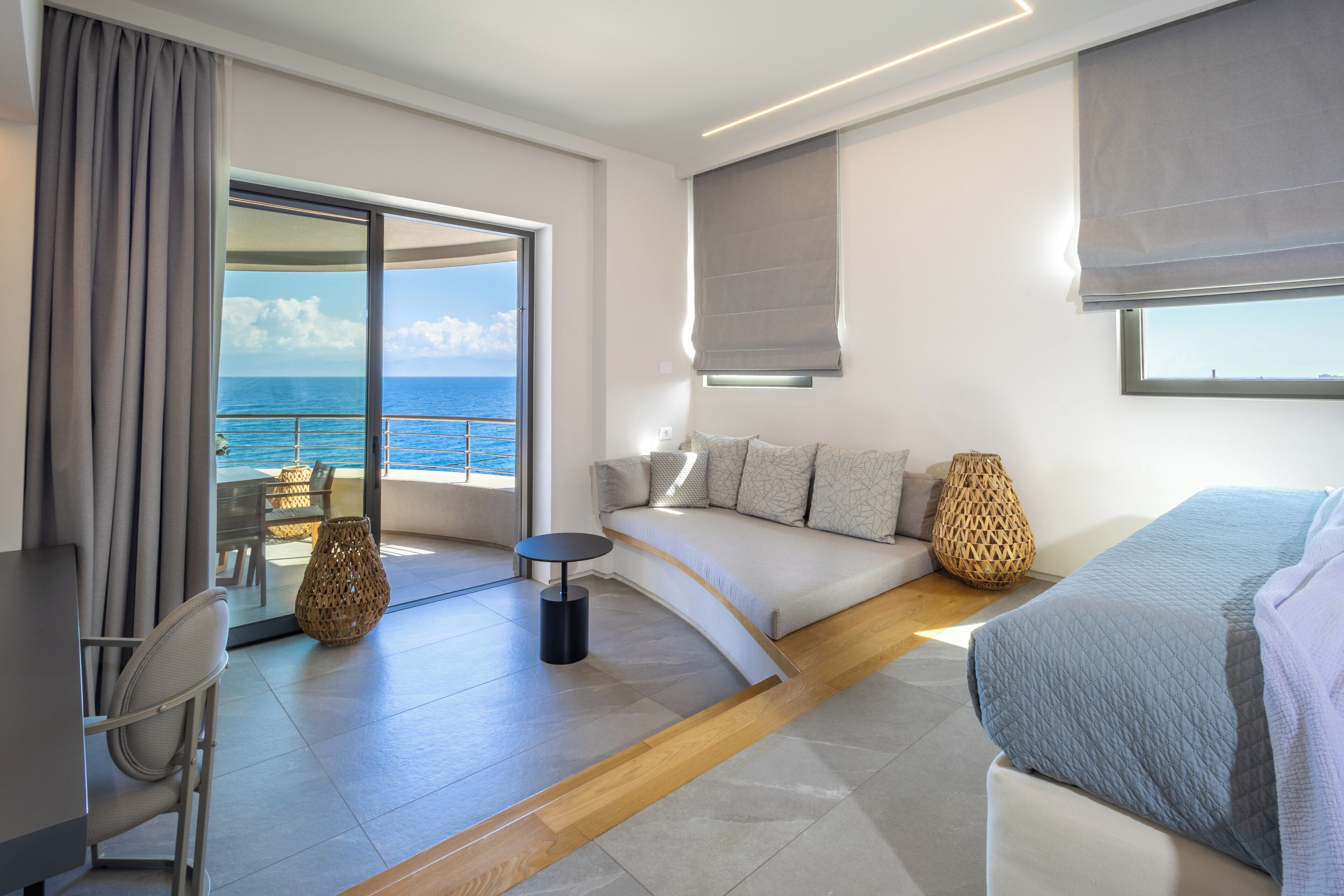 Junior Suite, Sea View | 1 bedroom, Egyptian cotton sheets, premium bedding, pillowtop beds