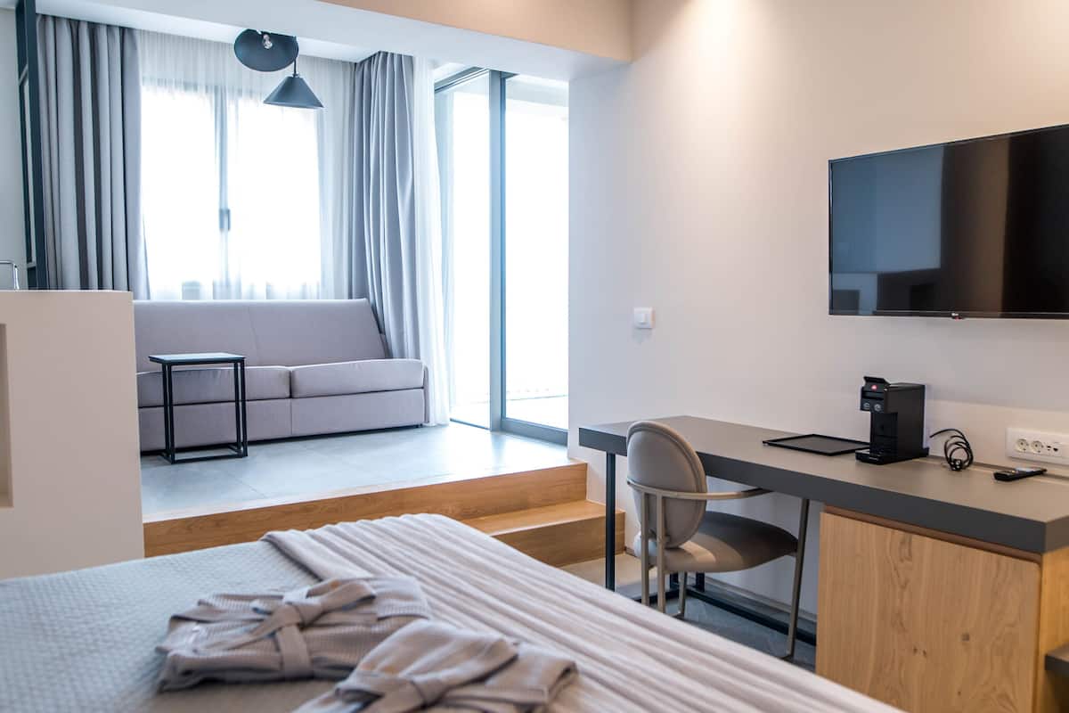Suite Deluxe | 1 dormitorio, sábanas de algodón egipcio, ropa de cama de alta calidad