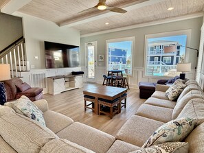 Smart TV - Sally's Sandcastle in Oak Island boasts 7 bedrooms, ocean views, and a private pool. (Oak Island)
