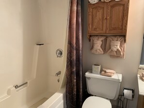 Hair dryer, towels
