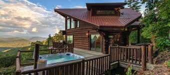 Ahh Time Flies at a mountain cabin with scenic view