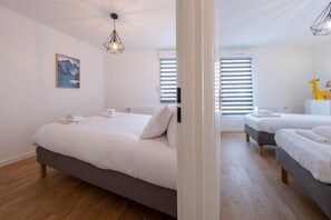 2 bedrooms, iron/ironing board, travel crib, WiFi