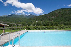 Una piscina riscaldata