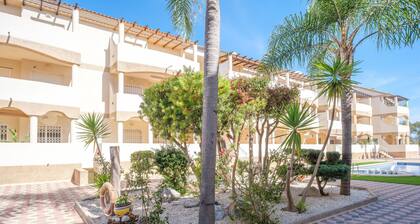 Apartment "Playasol" with Shared Pool, Private Terrace, and A/C
