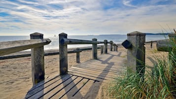 På stranden