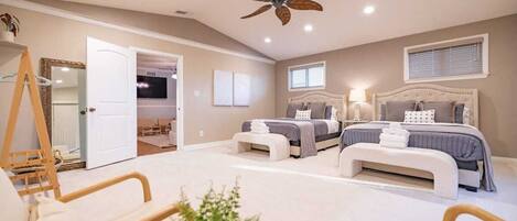 4 chambres, bureau, fer et planche à repasser, Wi-Fi gratuit