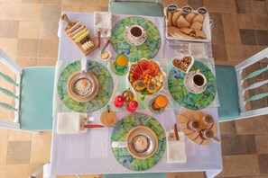 Kontinental frokost er inkludert hver dag