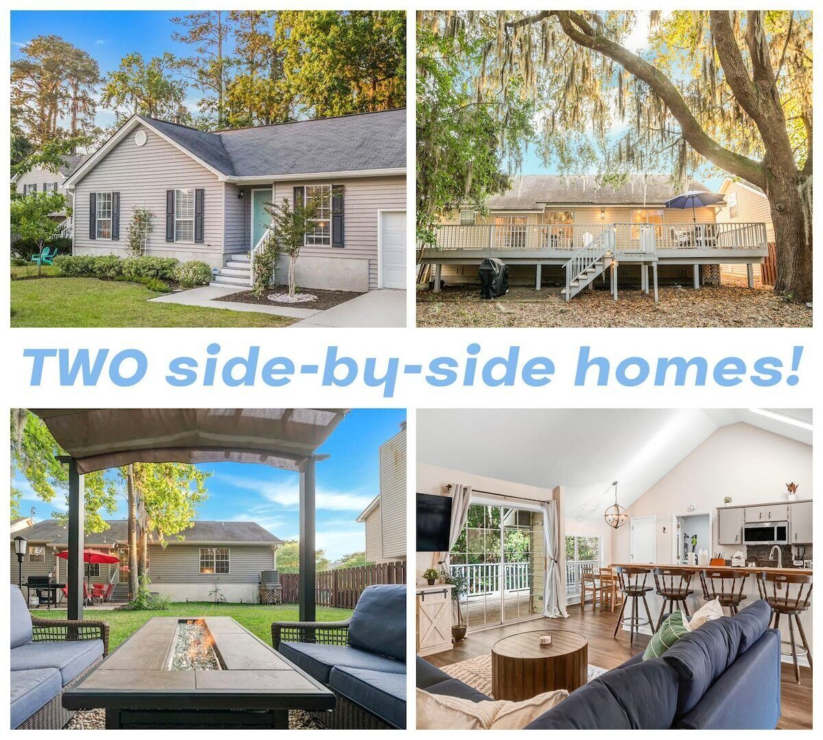 🏡🏡 2 Homes Side-by-Side! near Tybee 🏝️