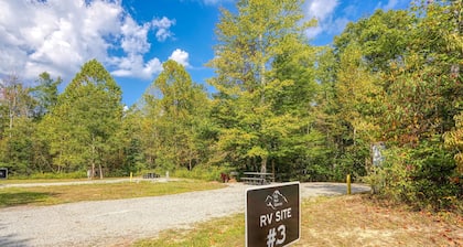 RV Site 1 of 4: Lot rental only; RVs not provided.