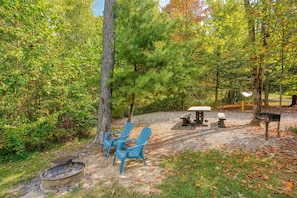 Outdoor dining - RV Site 2 of 4: Lot rental only; RVs not provided. (South Bloomingville)