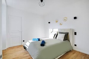 1 makuuhuone, vuodevaatteet