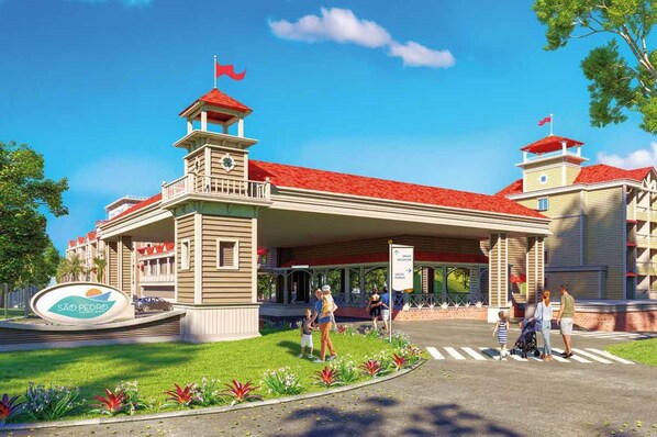 Façade de l’hébergement